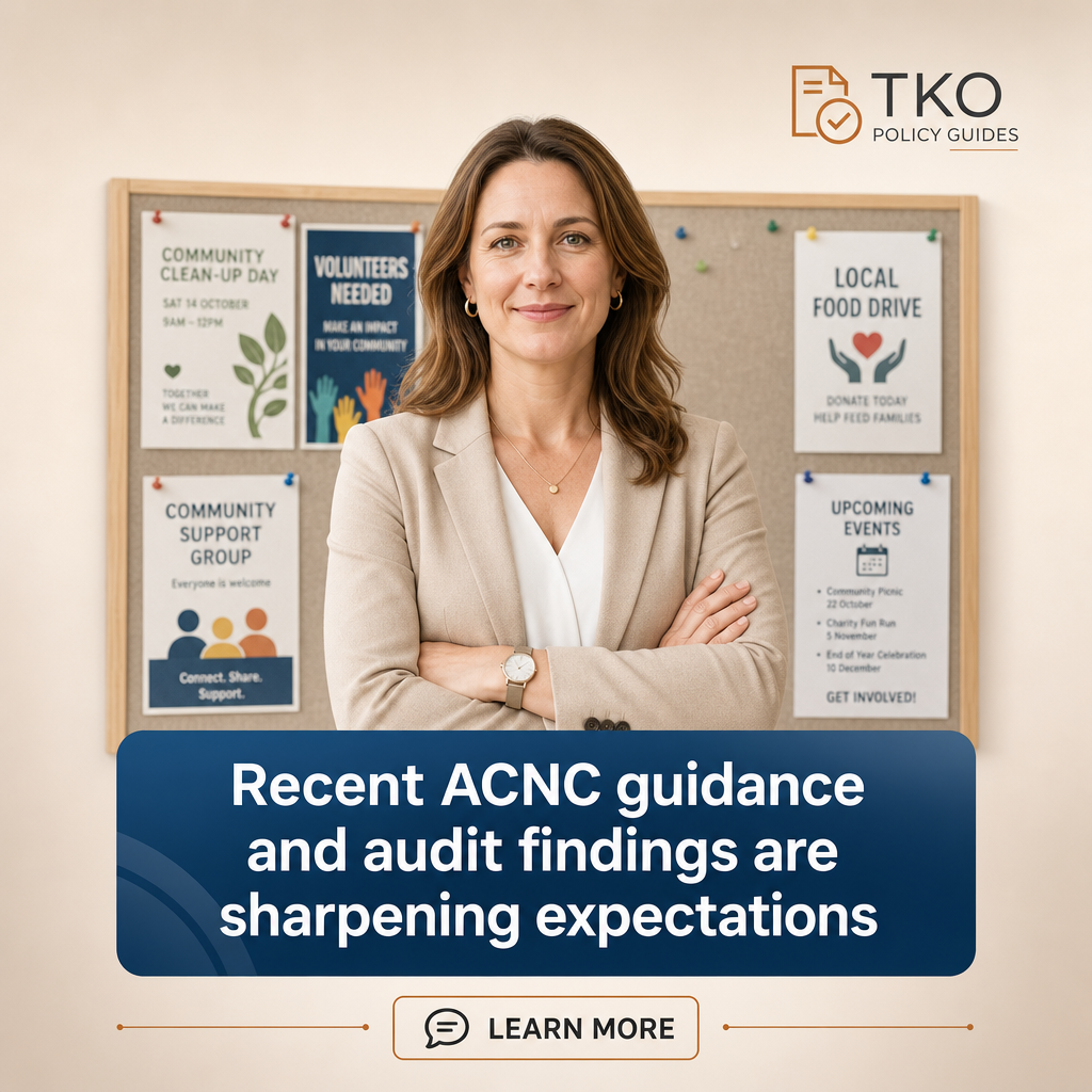 ACNC Crackdown: Turn Governance Proof Into Cash-Flow Certainty | TKO ...